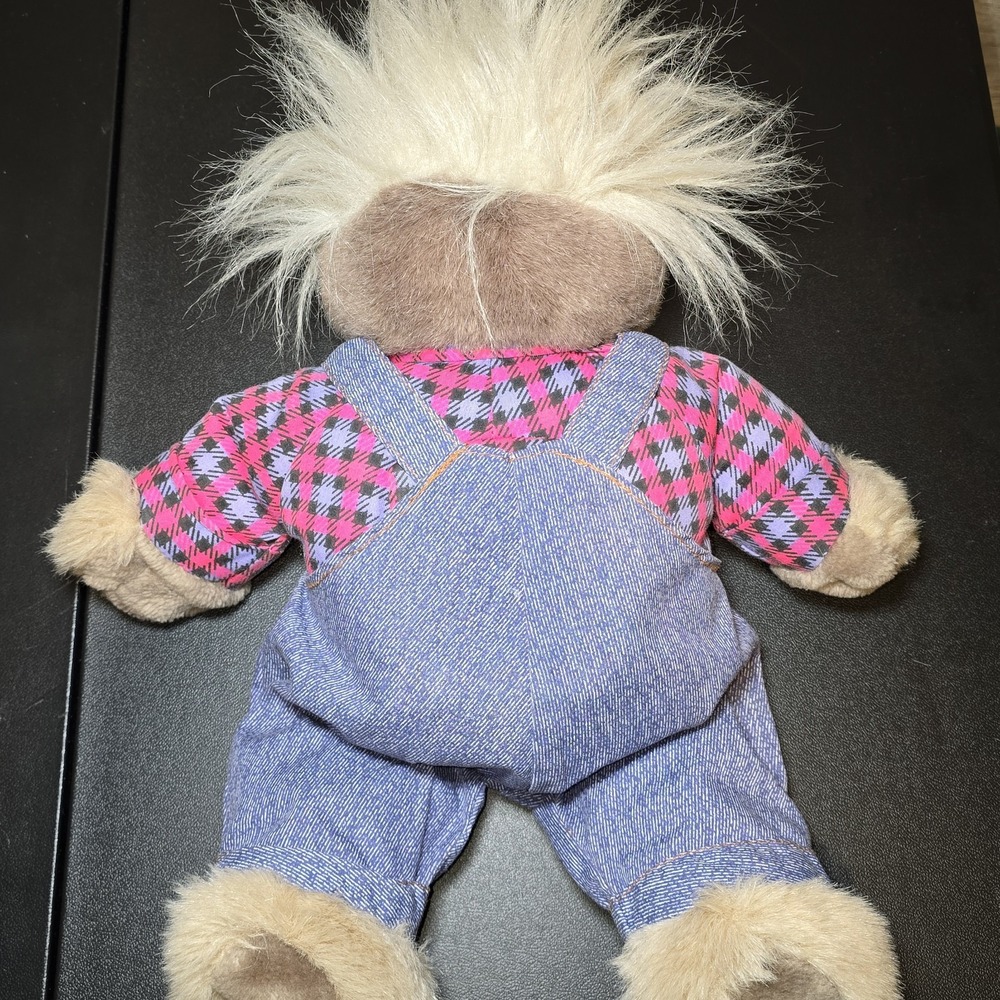 Vintage 1997 Bubba Plush Toy in Overalls Works Great But Missing Sunglasses TYCO - Picture 5 of 5